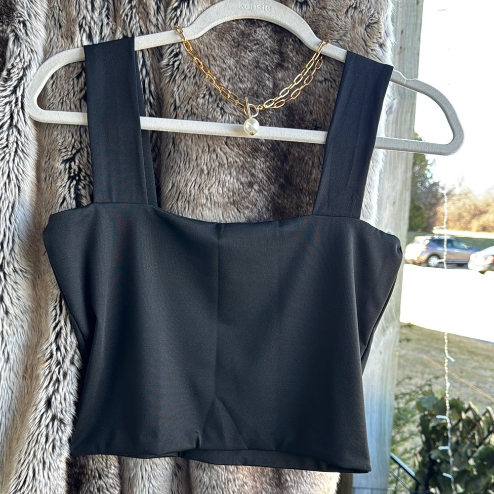 NEW - Elegant Black Women's Top